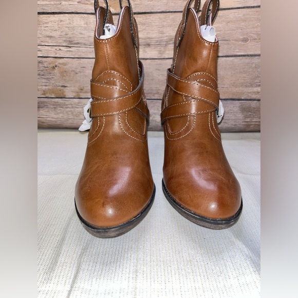 Unleashed by Rocket Dog Brown Western Booties Women’s 10 - Picture 2 of 6